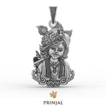 Bal Krishna silver pendant