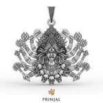 Devi Kali Silver Pendant