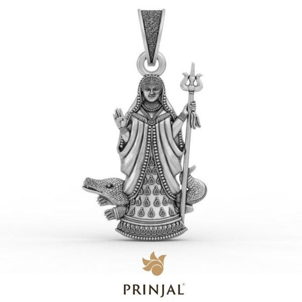 Khodiyar Mata Silver Pendant