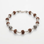 Rudraksha Bracelet with Jay Shree Ram Silver Bead