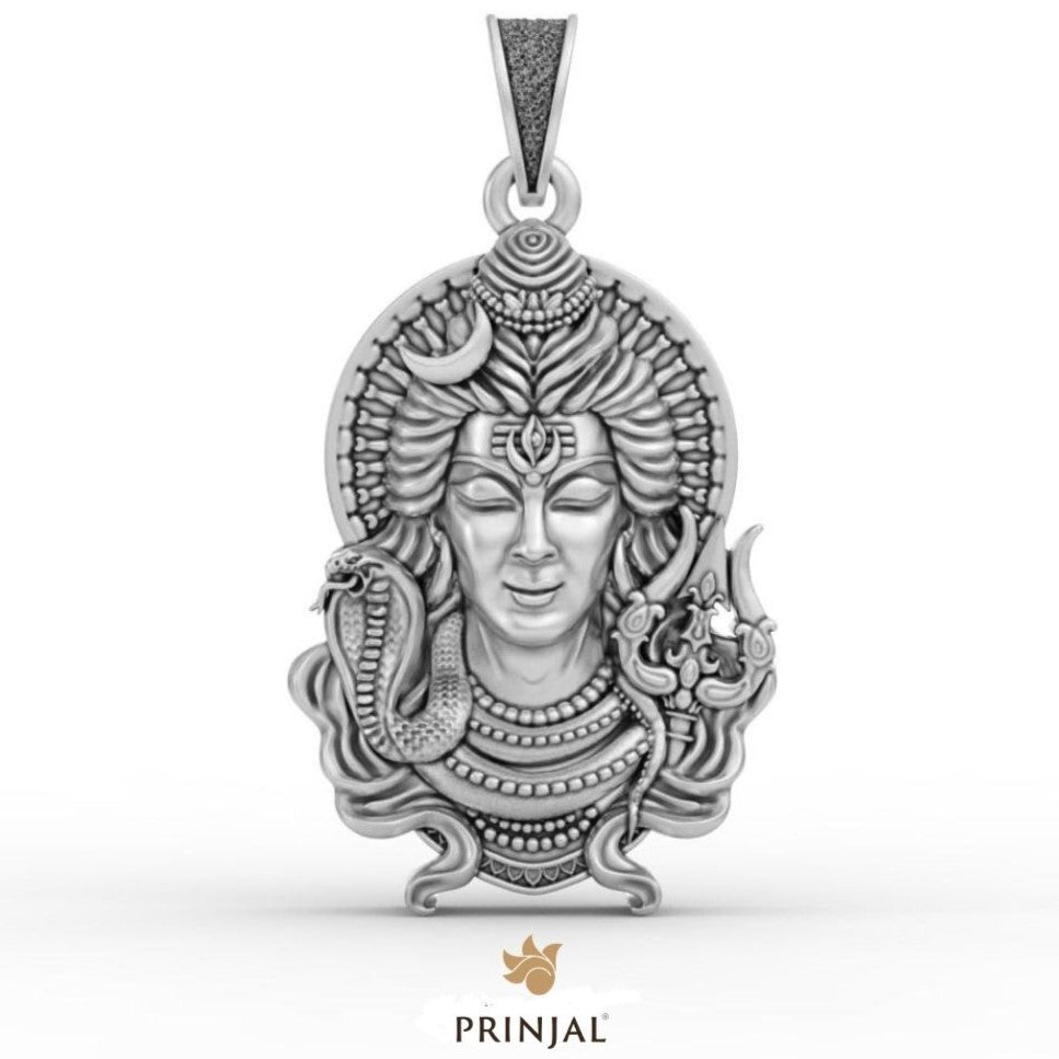 Adiyogi Mahadev Silver Pendant