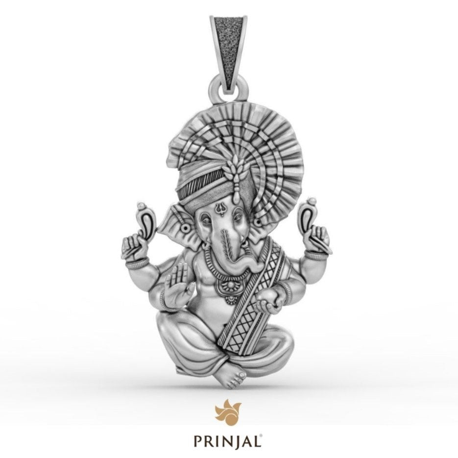 Ganesha silver pendant
