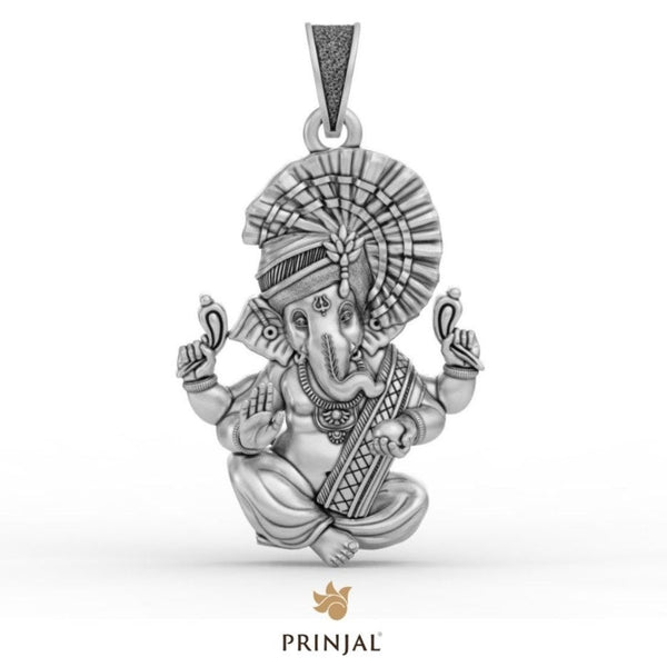 Ganesha silver pendant