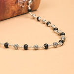 5-6 mm Karungali with Om Silver Beads Mala