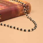 5-6 mm Karungali Beads Silver Mala