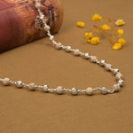 5–6 mm Tulsi Beads with CNC Silver Mala