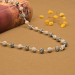 Tulsi With Jay Shree Ram Silver Beads Mala