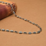 Triangle Silver Beads Mala