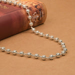 Premium 7–8 MM CNC Silver Beads Mala
