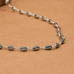 Marquise Beads Silver Mala