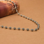 Round Silver Beads Mala