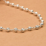CNC Silver Beads Mala (5–6 mm)