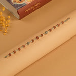Rudraksha With Om Namah Shivay Beads Silver Bracelet
