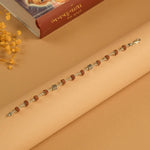 Rudraksha Bracelet with Silver Square Cylinder Bead