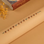 Rudraksha With  Silver Heavy Beads Bracelet.