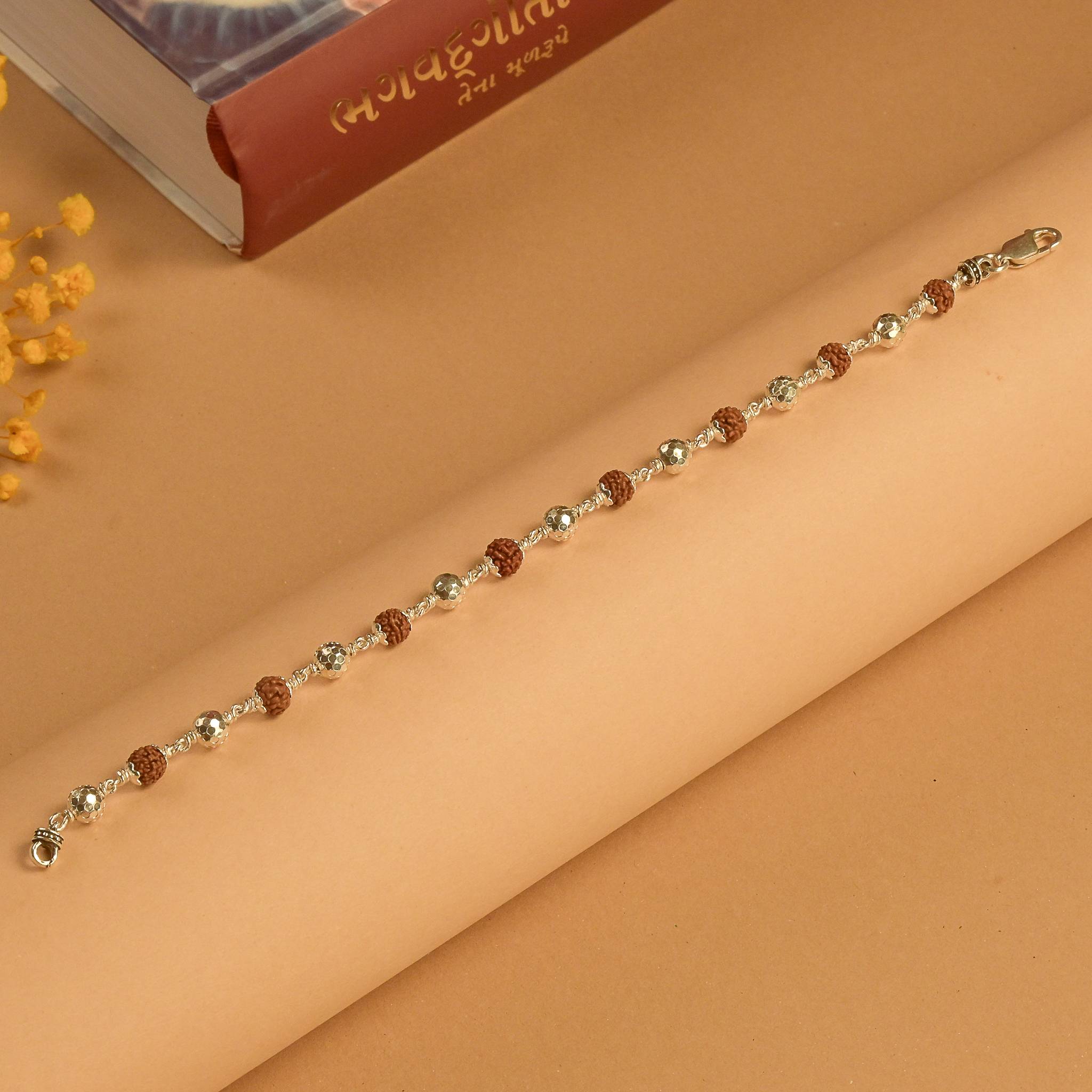 Divine Silver Rudraksha Bracelet