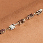 Triangle Silver Beads Bracelet