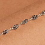 Marquise Beads Silver Bracelet