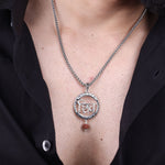 Authentic Shiva Script Silver Pendant