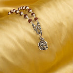 Kanha Silver Pendant With Rudraksha Mala