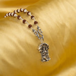 Laxmi Narasimha Silver Pendant
With Rudraksha Mala