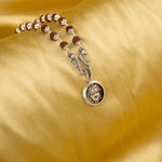 Lord Shree Ram Silver Pendant With Rudraksha Mala