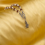 Krishna Silver Pendant With Rudraksha Mala