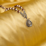 Ram Ji Silver Pendant With Rudraksha Mala