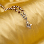 Adiyogi Silver Pendant With Rudraksha Mala