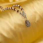 Adiyogi Mahadev Silver Pendant With Rudraksha Mala
