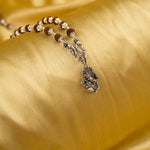 Ganesha silver pendant With Rudraksha Mala