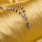 Veer Bajrangi Silver Pendant With Rudraksha Mala