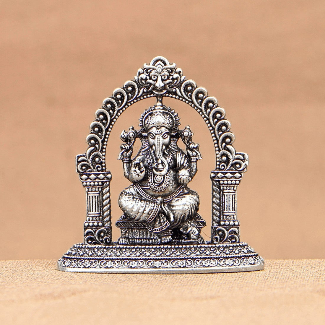 Lord Ganesha Silver Murti