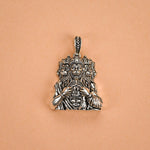 Five Face Lord Hanuman Ji Silver Pendant