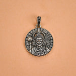 Hanuman ji Om Silver Pendant