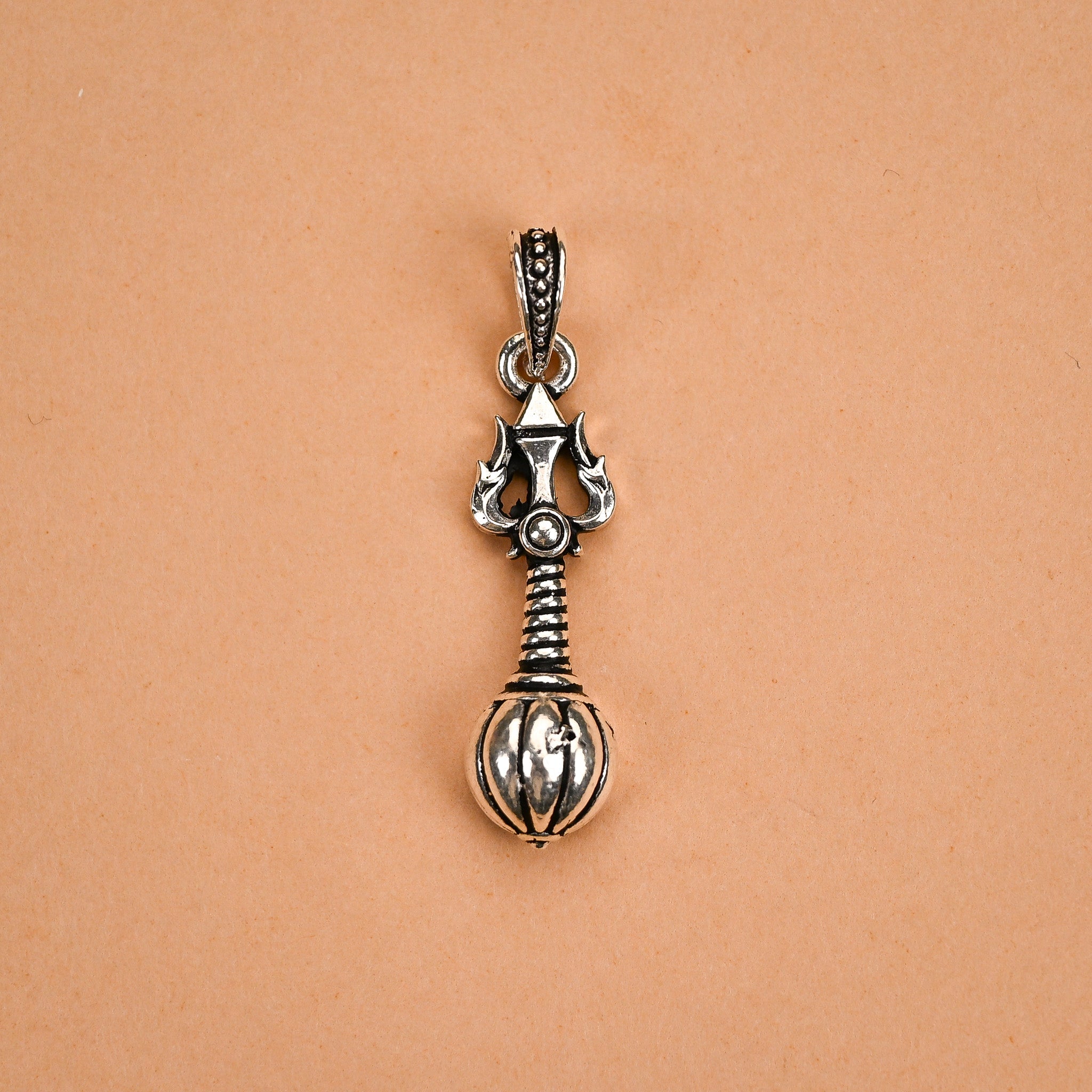 Trishul Silver Pendant