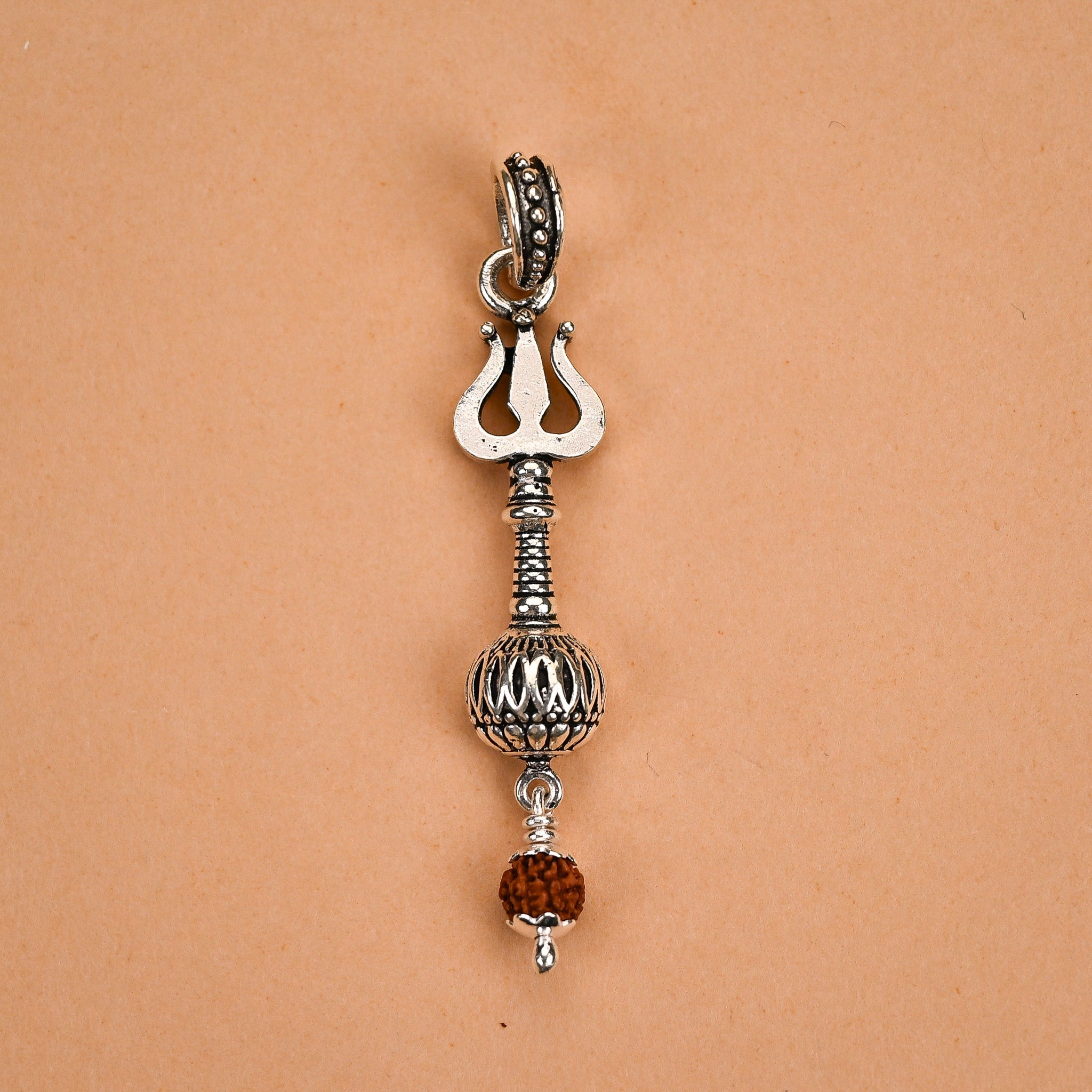 Silver Trishul Pendant
