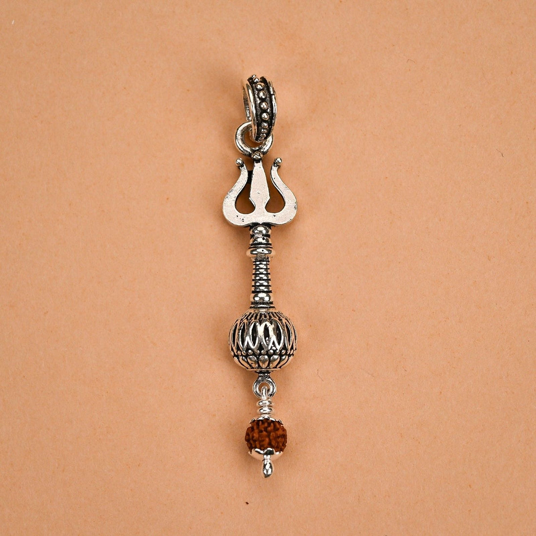 Silver Trishul Pendant