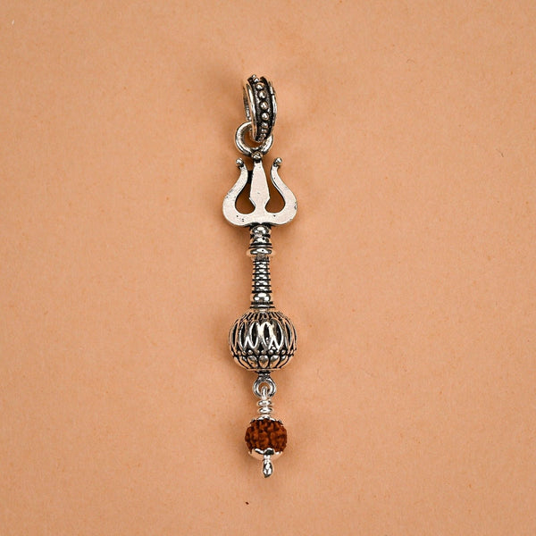 Silver Trishul Pendant