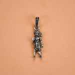 Lord Hanuman Silver Pendant Standing Blessing