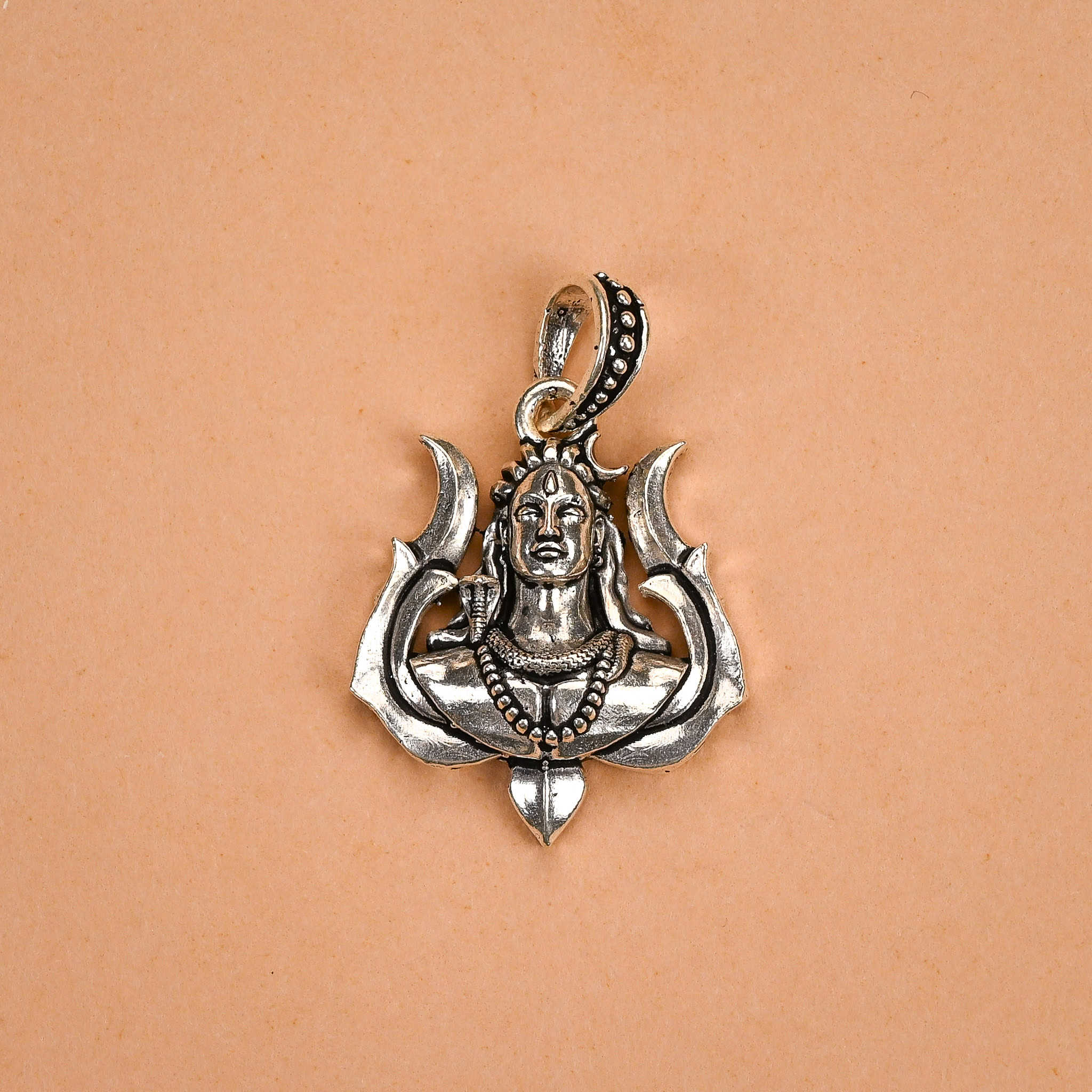 Shiva Mahadev Silver Pendant