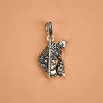 Lord Shri Krishna with Bansi Sliver Pendant