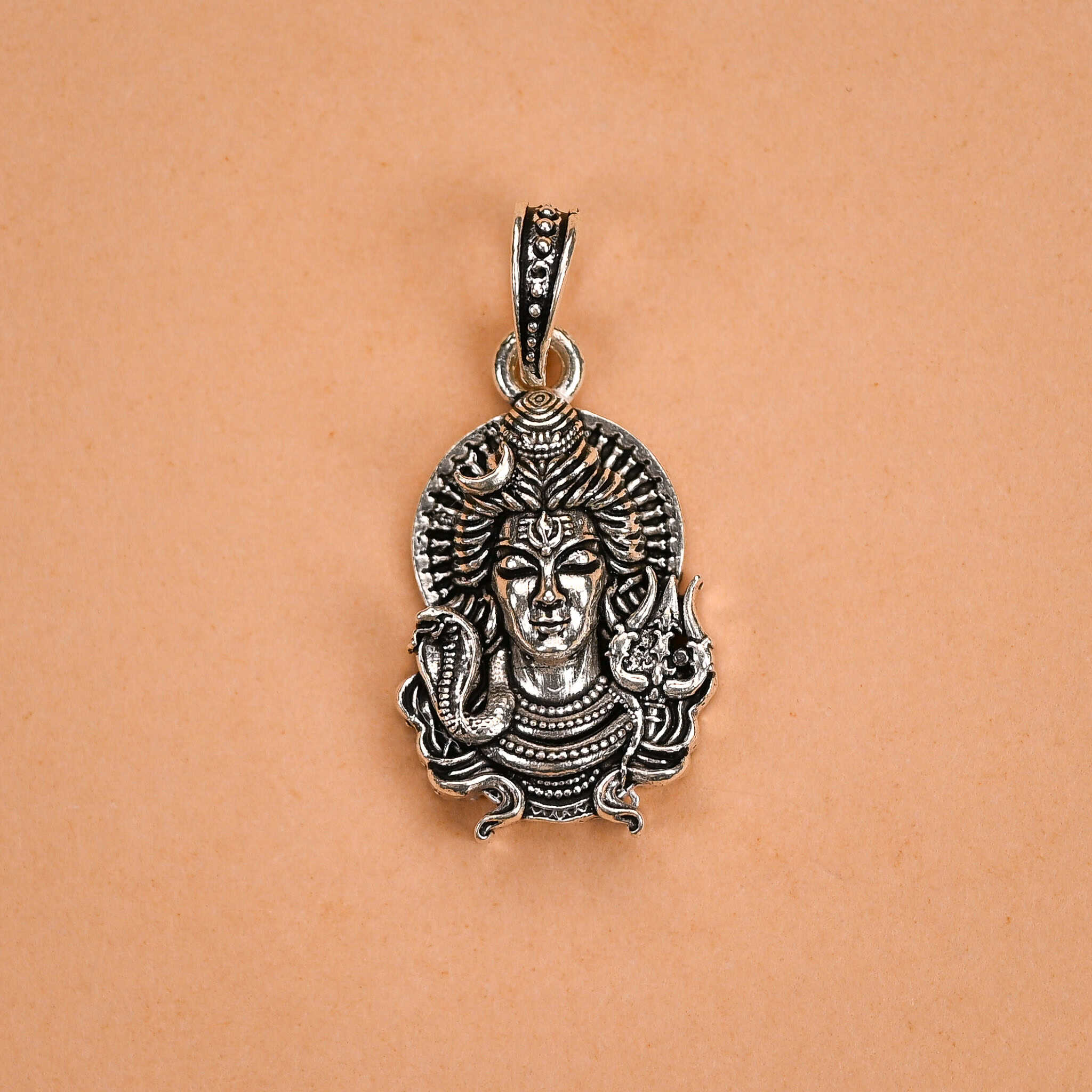 Divine Lord Shiva Silver Pendant