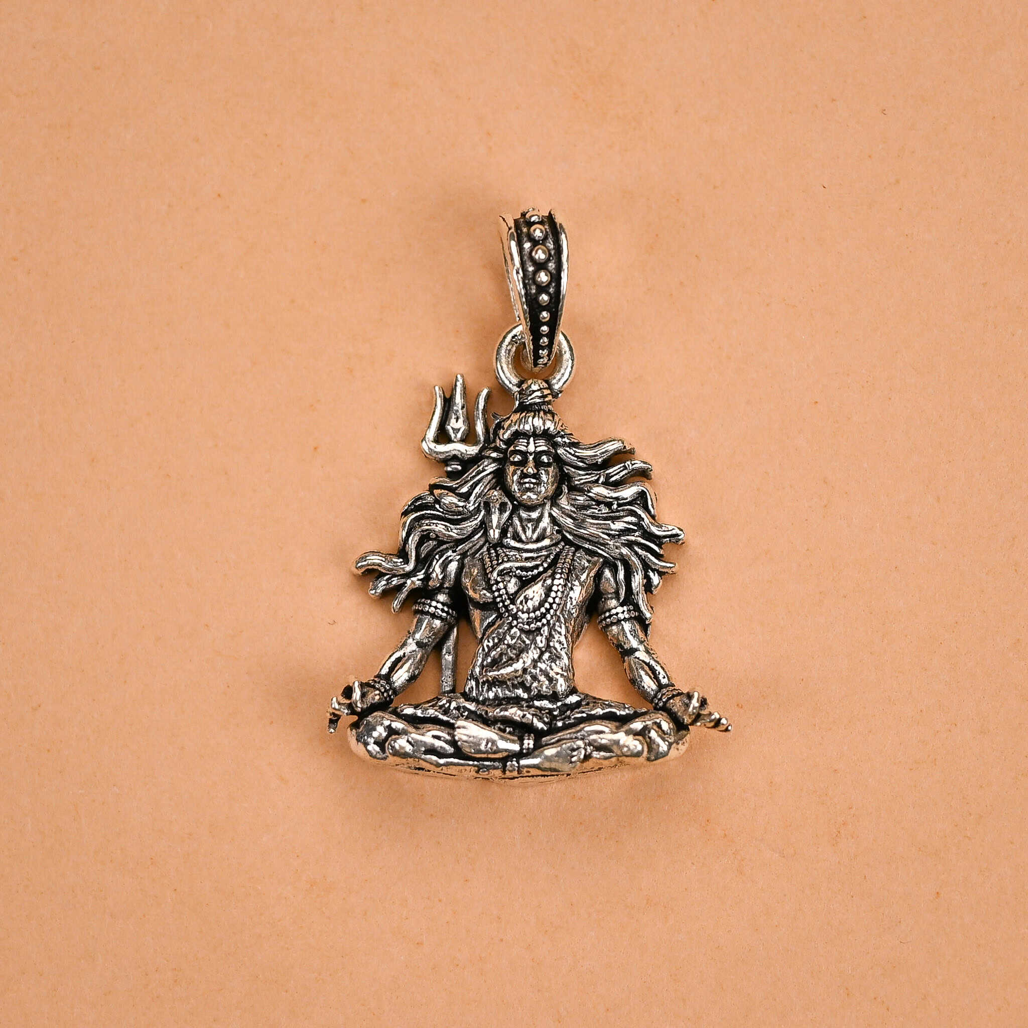 Adiyogi Lord Shiva Silver Pendant
