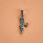 Divine Krishna Flute Silver Pendant