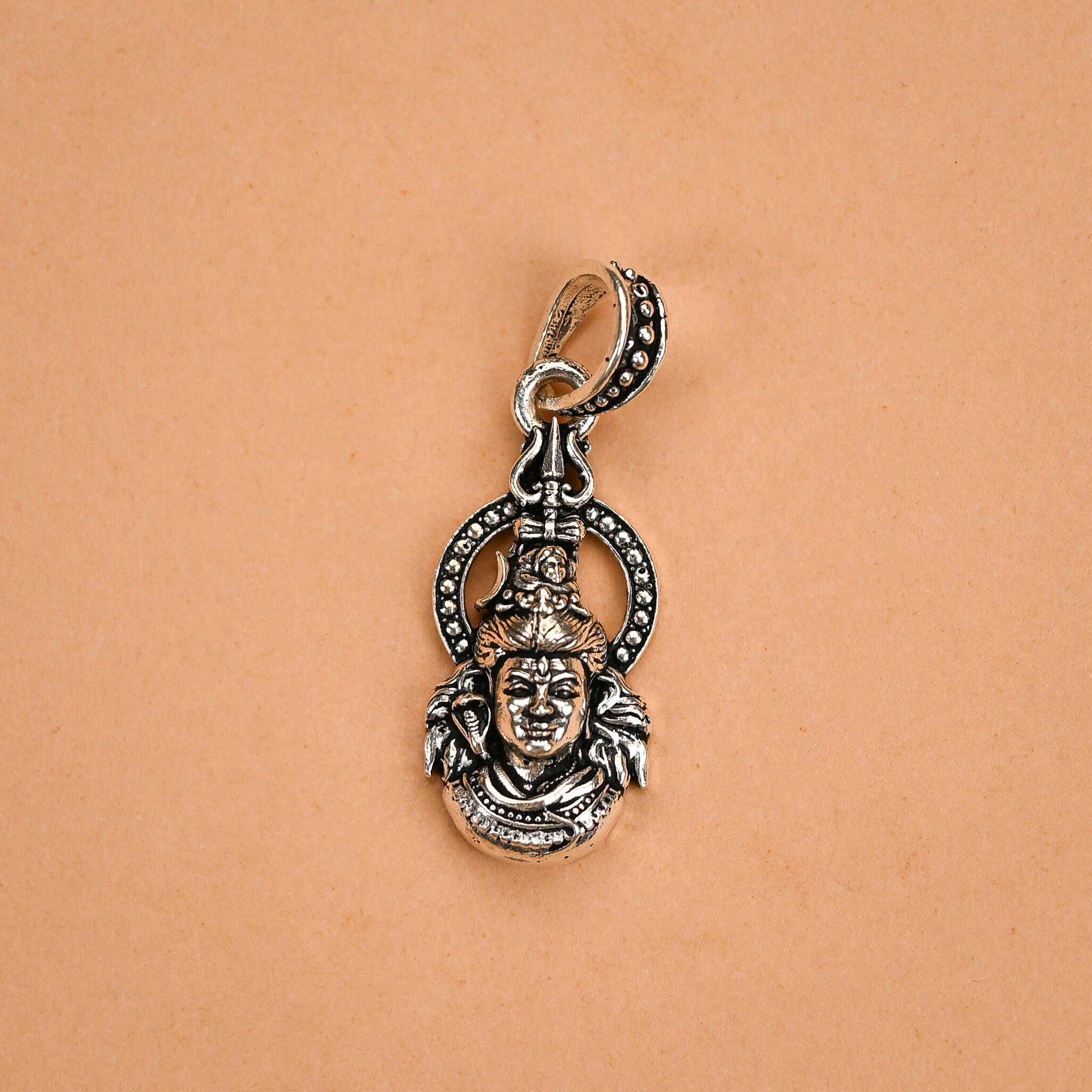 Lord Divine Mahadev Trishul Silver Pendant