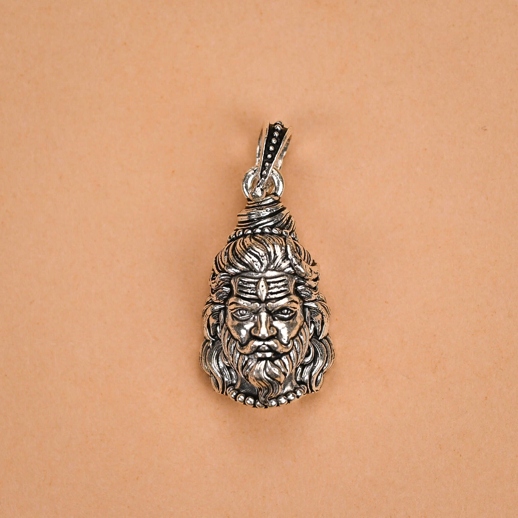 Mahakal Rudra Silver Pendant