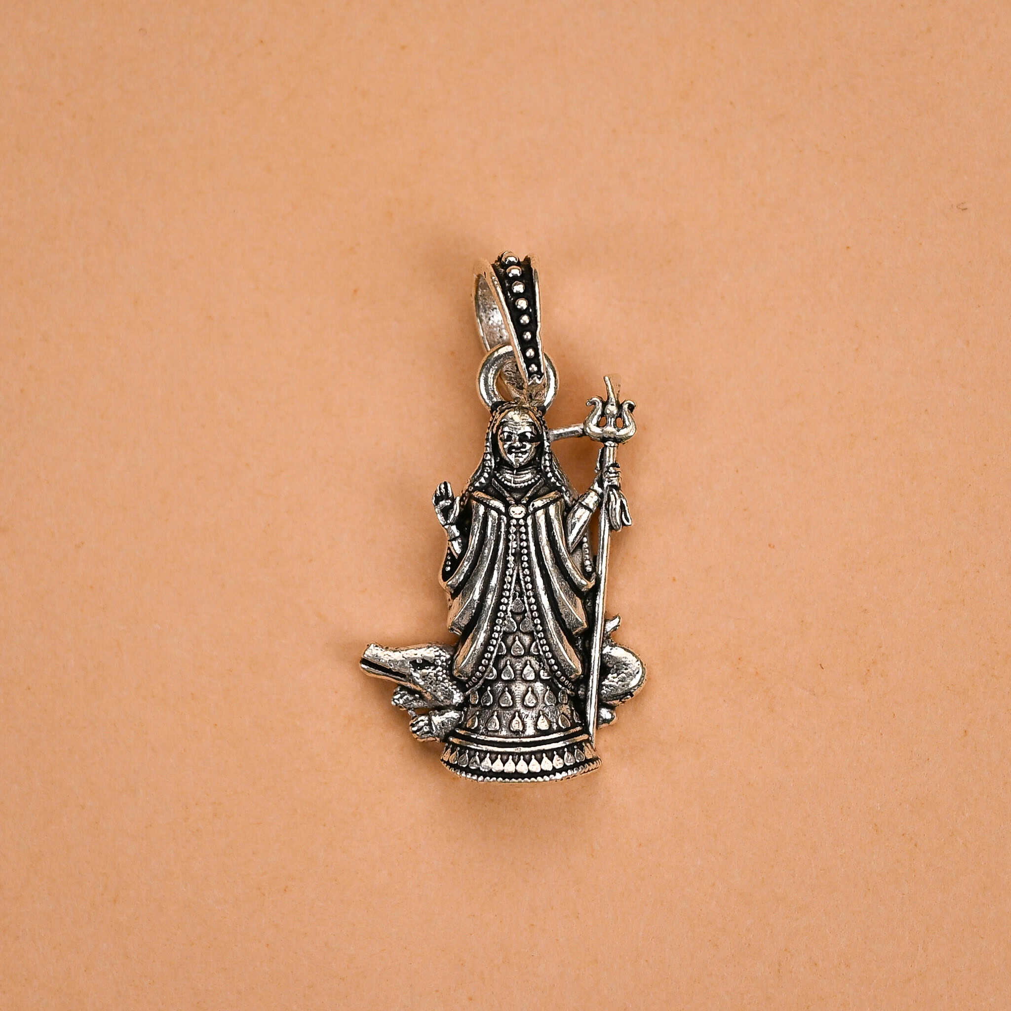 Shree Khodiyar Mata Silver Pendant