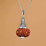 Hanumanji Pendant with 11 Mukhi Nepali  Rudraksha