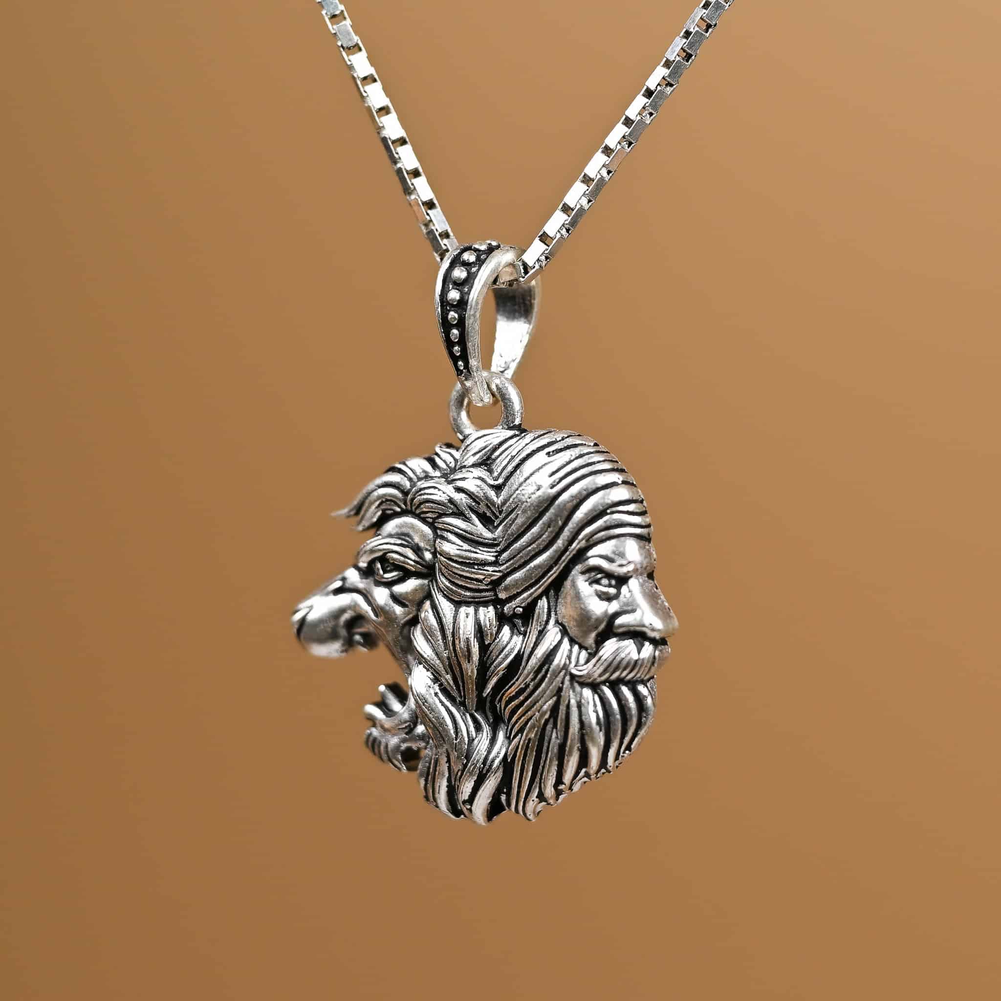 Chhatrapati Shivaji Maharaj Silver Pendant With Chain